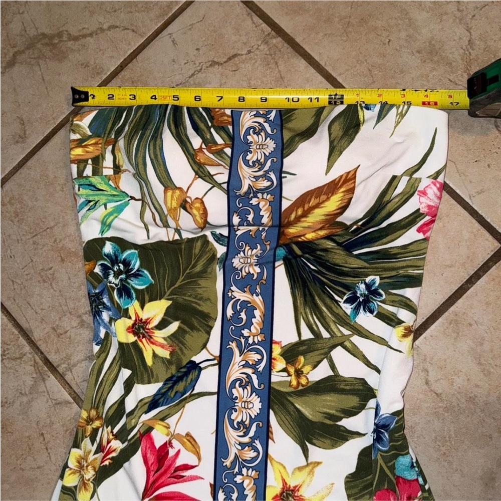 Cache Tropical Floral Strapless Dress - Picture 6 of 8